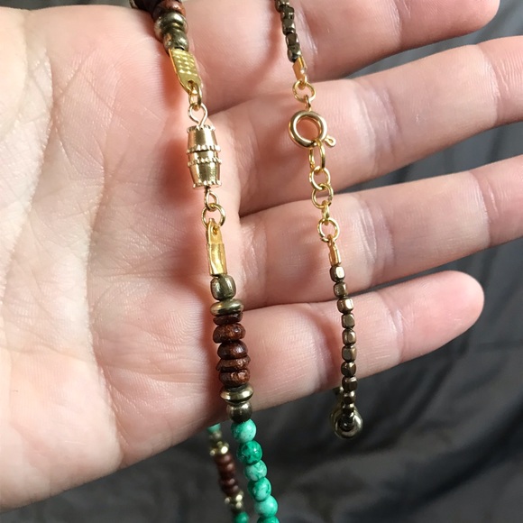 Artisan made Boho Necklace and Bracelet Set - Picture 4 of 4